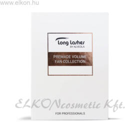 Long Lashes 4D Premium Premade Volume Fans C/0, 07 8-9-10-11-12mm (LLPRE4DC07000)