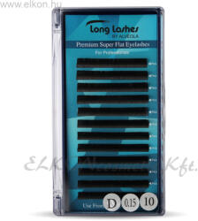 Long Lashes Premium Super Flat D / 0, 15 - 10mm (LLSFD7150010) - elkon