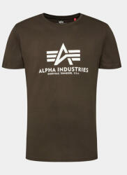 Alpha Industries Tricou Basic 100501 Verde Regular Fit - modivo - 79,00 RON