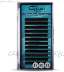 Long Lashes Premium Super Flat D / 0, 15 - 11mm (LLSFD7150011) - elkon