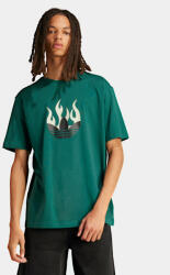 Adidas Tricou Flames Logo IS0177 Verde Loose Fit