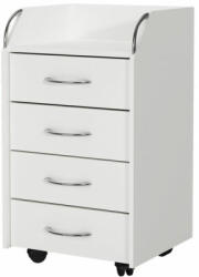 Livinity Gwendolyn irattartó szekrény, fehér, 40x36 cm, 4 fiókkal