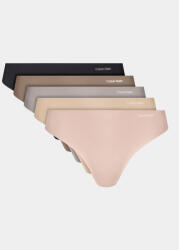 Calvin Klein Underwear Set 5 perechi de chiloți tanga 000QD3556E Colorat