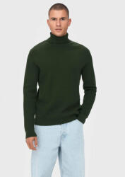 ONLY & SONS Bluză cu gât Phil 22023202 Verde Regular Fit