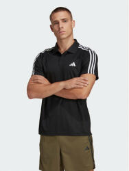 Adidas Tricou polo Train Essentials Piqué 3-Stripes Training Polo Shirt IB8107 Negru Regular Fit