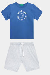 United Colors Of Benetton Set tricou și pantaloni scurți 3096GK00B Albastru Regular Fit