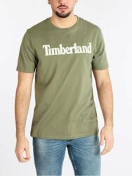 Timberland Tricou barbati cu imprimeu cu logo din bumbac, Verde (FI-TB0A2BRN_VERDE_590_3XL)
