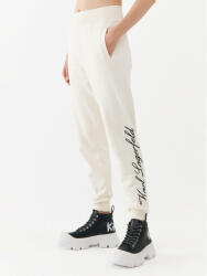 Karl Lagerfeld Pantaloni trening 231W1050 Écru Regular Fit