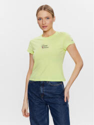 Tommy Jeans Tricou Essential Logo DW0DW15441 Verde Regular Fit