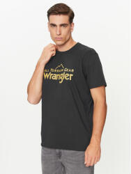 Wrangler Tricou Logo 112341249 Negru Regular Fit
