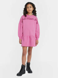 Calvin Klein Jeans Rochie tricotată Hero Logo IG0IG02227 Roz Regular Fit