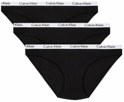Calvin Klein Underwear Set 3 perechi de chiloți de damă clasici 000QD3588E Negru
