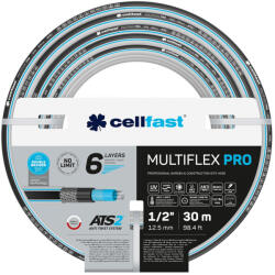 Cellfast Multiflex pro csavarodásmentes tömlő 6 rétegű 1/2" 30 m