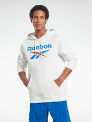 Reebok Bluză Identity Stacked Logo H54805 Alb Regular Fit