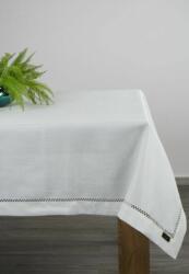 Eurofirany Emily azsúrozott fehér asztalterítő Fehér 145x350 cm