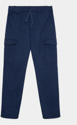 Benetton Pantaloni din material 4HM6CF01V Bleumarin Regular Fit