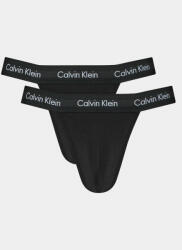 Calvin Klein Underwear Set 2 perechi de chiloți tanga 000NB2208A Negru Regular Fit