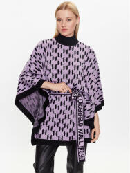 KARL LAGERFELD Poncho 230W2007 Violet Relaxed Fit