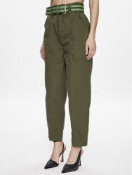 Pinko Pantaloni din material Rigore 100685 A0I4 Verde Relaxed Fit