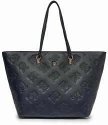 Tommy Hilfiger Geantă Th Refined Tote Mono AW0AW15726 Bleumarin