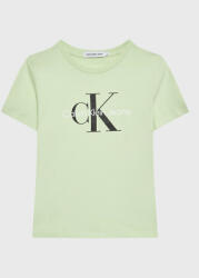 Calvin Klein Tricou Monogram Logo IU0IU00267 Verde Regular Fit