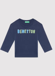 Benetton Bluză 3ATNC15F2 Bleumarin Regular Fit
