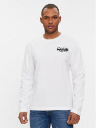 Calvin Klein Longsleeve Cut Through Logo Ls T-Shirt K10K112891 Alb Regular Fit