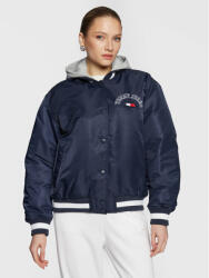 Tommy Jeans Geacă bomber Graphic DW0DW14936 Bleumarin Regular Fit