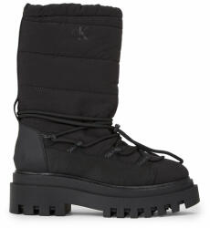 Calvin Klein Jeans Cizme de zăpadă Flatform Snow Boot Nylon Wn YW0YW01146 Negru