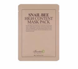 Benton Snail Bee High Content Mask Pack - Сsiganyálka és Méhméreg-Tartalmú Szövetmaszk (1 db)