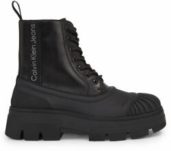 Calvin Klein Jeans Ghete Chunky Combat Lace Up Boot YM0YM00814 Negru