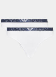 Emporio Armani Underwear Set 2 perechi de chiloți tanga 163333 3R221 00010 Alb