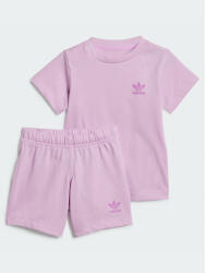 Adidas Set tricou și pantaloni scurți IN8501 Roz Regular Fit