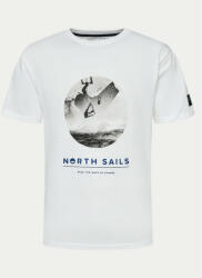 North Sails Tricou 693002 Alb Comfort Fit