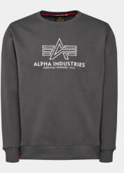 Alpha Industries Bluză Basic 118302 Gri Regular Fit