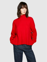Sisley Bluză cu gât 1044M201A Roșu Boxy Fit