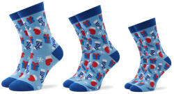 Rainbow Socks Set de 3 perechi de șosete medii unisex Xmas Balls Albastru