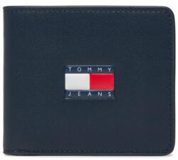 Tommy Jeans Portofel Mare pentru Bărbați Tjm Heritage Leather Cc Wallet AM0AM12082 Bleumarin