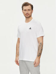 Adidas Tricou Essentials Single Jersey Embroidered Small Logo T-Shirt IC9286 Alb Regular Fit