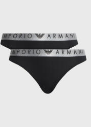 Emporio Armani Underwear Set 2 perechi de chiloți de damă clasici 163334 3R235 00020 Negru