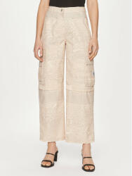 Calvin Klein Jeans Pantaloni din material J20J221071 Bej Relaxed Fit