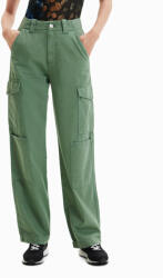 Desigual Pantaloni din material Sedal 23SWPN03 Verde Regular Fit