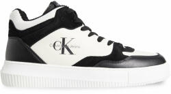 Calvin Klein Jeans Sneakers Chunky Mid Cupsole Coui Lth Mix YM0YM00779 Negru