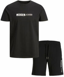 Jack&Jones Junior Set tricou și pantaloni scurți sport 12235345 Negru Regular Fit