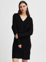 b.young Rochie tricotată 20813524 Negru Relaxed Fit