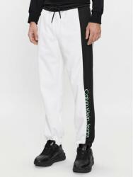 Calvin Klein Jeans Pantaloni trening J30J324052 Alb Regular Fit
