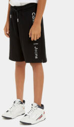 Calvin Klein Jeans Pantaloni scurți sport Maxi Inst Logo IB0IB02062 Negru Relaxed Fit