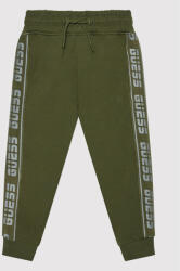 Guess Pantaloni trening L2RQ15 K6ZS1 Verde Regular Fit