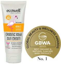  Ecowell 50 faktoros organikus baba fényvédő krém (110 gr)