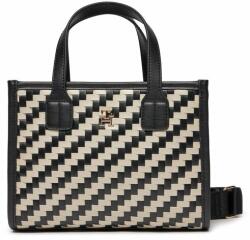 Tommy Hilfiger Geantă Th City Small Tote Woven AW0AW16086 Negru